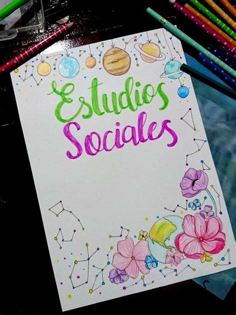 Portadas De Sociales Carátula De Estudios Sociales