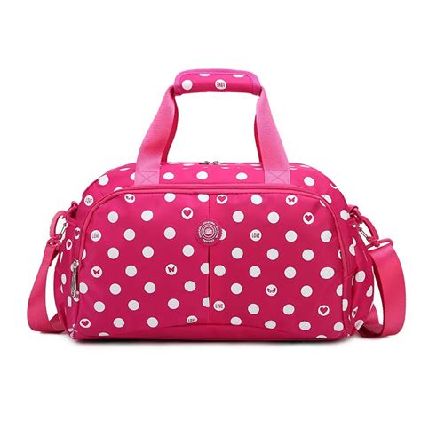 Women Travel Bags Large Capacity Girl Luggage Travel Duffle Shoulder Bags Nylon Handbag Weekend