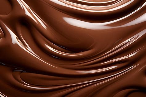 Premium Ai Image Melted Chocolate Texture
