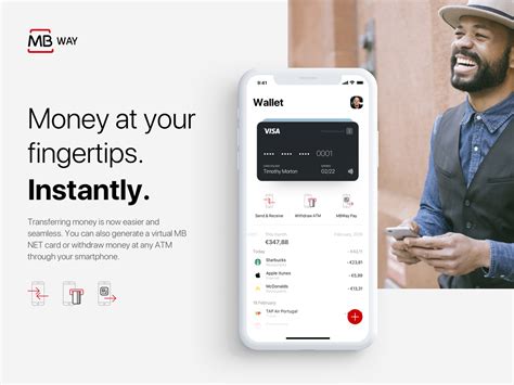 Pagar em lojas com o seu smartphone, transferências sem custos ou comprar online em segurança. Home screen of MBway App - Revamped concept in 2020 ...