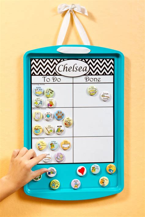 Chore Chart Magnetic Combination With Magnets Chore Chart Kids