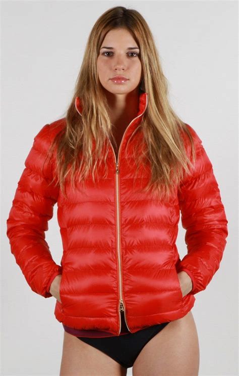 Red Down Sexy Jacket Shiny Jacket Jackets