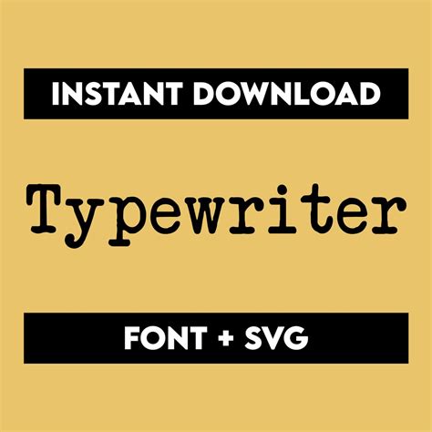 Typewriter Font Svg Vintage Font Svg Retro Font Svg Street Etsy