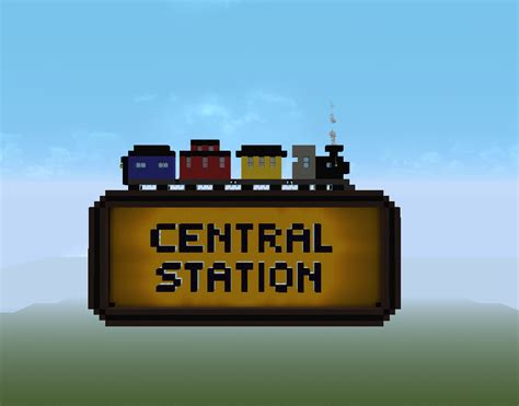 Tm Central Station Sign Minecraft Project