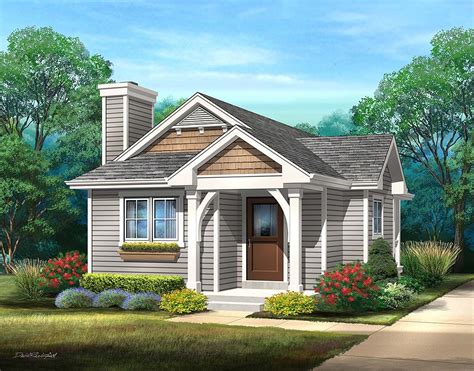 One Bedroom Cottage Home Plan Plan 45169 Cottage Style House Plans