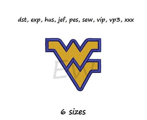 Embroidery Design West Virginia Instant Download Digital Embroidery