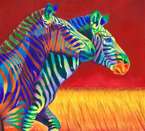 Zebra Art Carousel Signed Giclee Reproduction Etsy