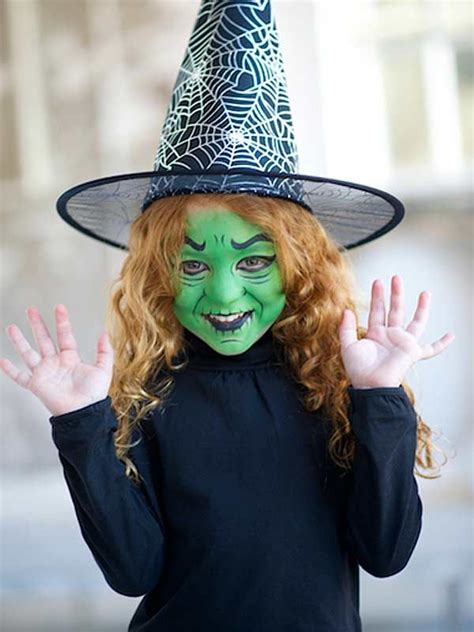 Halloween Kids Face Paint Tutorial Witch Kids Witch Costume