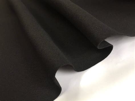 Black Felt Fabric Material Craft Plain Colours Polyester 102cm Wide