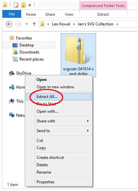 The initial steps are logical i.e. Unzipping SVGCuts Files - (Zip File, Extract File ...