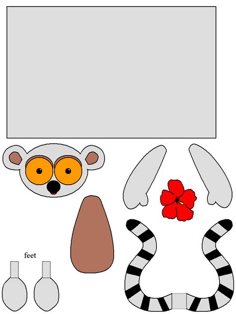 Lemur Toilet Paper Roll Craft In 2021 Preschool Crafts Paper Bag