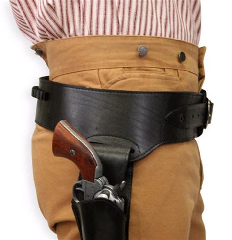 Men S Right Hand Plain Leather Western Gun Belt Holster Cal
