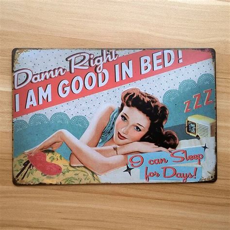 Ua X 0286 Free Shipping Sexy Lady Drink Damm Beer Metal Tin Signs Vintage Decorative Plates