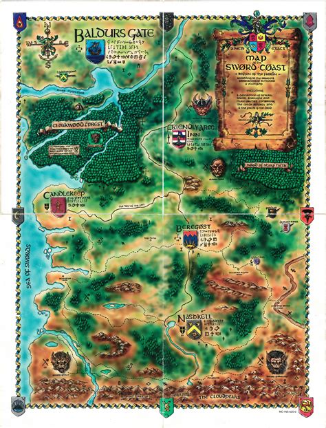 Baldurs Gate World Map Whole By Shade Os On Deviantart
