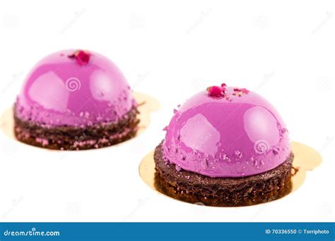 French Mousse Cakes Isolated On White Stock Photo Image Of Luxury