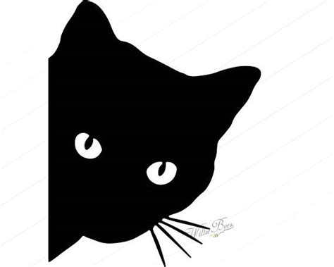 Are you searching for black cat png images or vector? Peeking Cat SVG Feline SVG Cat SVG Peeking Cat Silhouette