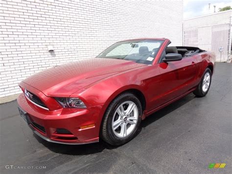 2014 Ruby Red Ford Mustang V6 Convertible 81634232