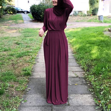 Lsm008 Islamic Clothing Aesthetic Pinch Abaya Muslim Women Turkish Muslim Dresses Start Group