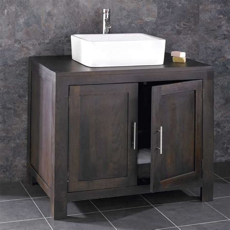 Large Wenge Dark Oak Bathroom Vanity Cabinet Bundle With Choice Of