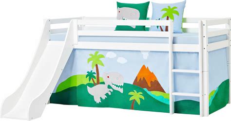 3d dinosaurier 637 bett kissenbezüge steppen duvet decken set single de sunmmer. Hoppekids Halbhohes Bett »Dinosaurier«, inkl. Vorhang-Set ...