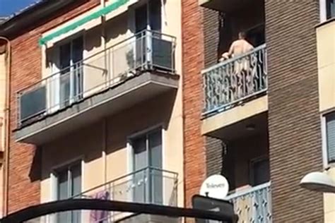 Randy Couple Filmed Having Very Public Sex On Their Balcony In Footage