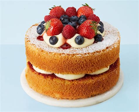 Gluten free happy birthday southern chocolate. Victoria Sponge Birthday Cake To Buy (free personalisation ...