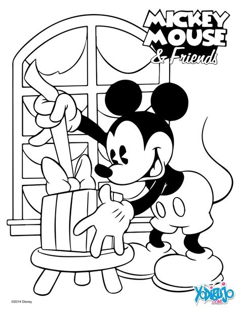 Dibujos De Mickey Mouse Para Colorear De Navidad Ya Puedes Colorear