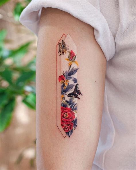 Rectangular Tattoos Reveal Body Art Inspired By Chinese Paintings