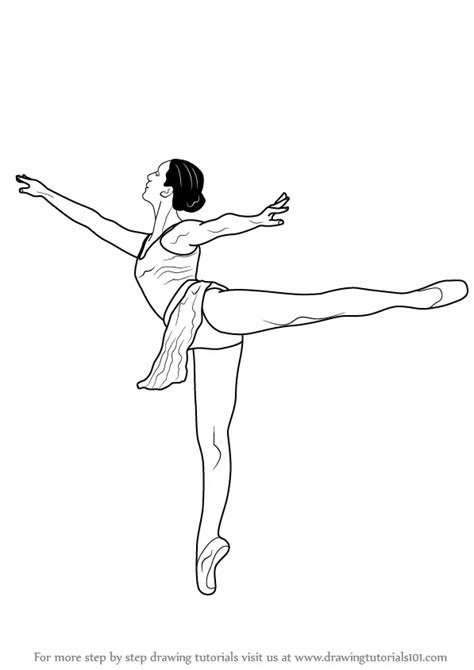 How To Draw A Ballet Dancer Ballet Step By Step