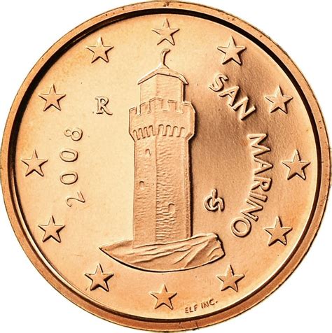 1 Euro Cent San Marino 2002 2016 Km 440 Coinbrothers Catalog