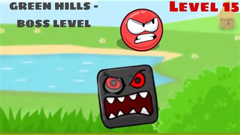 Red Ball 4 Chapter 1 Green Hills Level 15 Boss Level Walkthrough