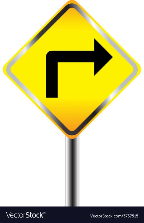 Right Turn Signs Svg