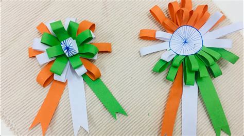 Tricolour Paper Craft For Republic Day Republic Day Craft Ideas