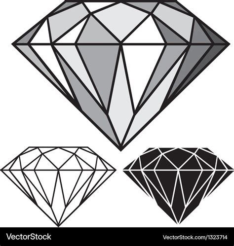 Diamond Royalty Free Vector Image Vectorstock