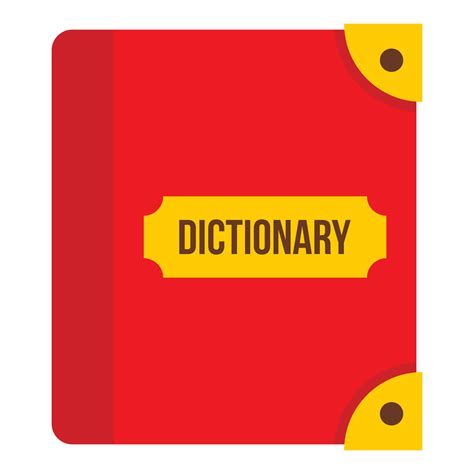 Book Dictionary Icon Flat Style 14649201 Vector Art At Vecteezy