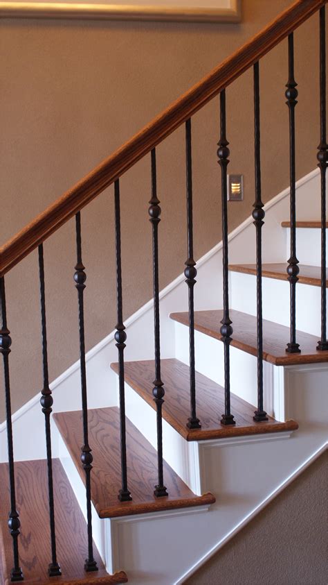 Handrails For Steps Indoors Elegant And Modern Interior Wrought Iron
