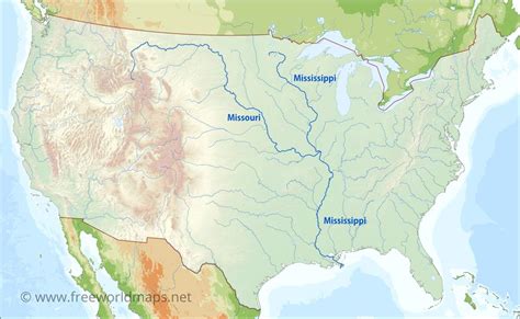 Us Rivers Map