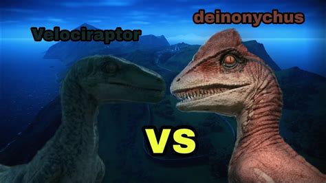 Velociraptor Vs Deinonychus Jurassic World Battles 2 Youtube