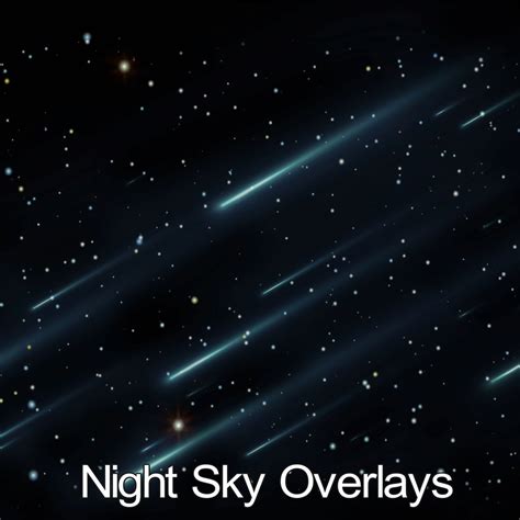 Night Sky Photoshop Overlays Night Skies Moon Overlays Star Etsy