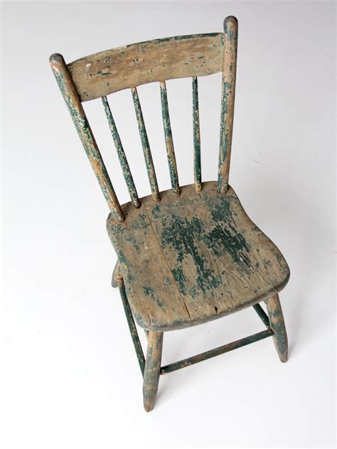 Primitive Chair Antique Spindle Back Chair Rustic Windsor Etsy