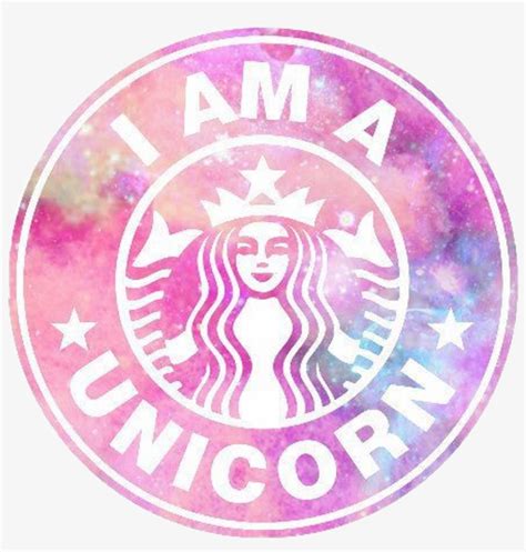 Starbucks Logo Unicorn Starbuckslogo Pink Galaxy Blue 1024x1024 Png