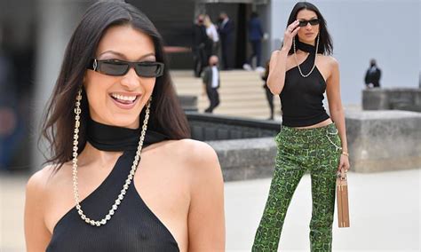 Braless Bella Hadid Leaves Little To The Imagination In A Skimpy Top