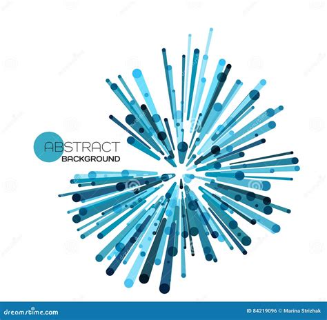 Vector Explosion Lines Stock Vector Illustration Of Graphic 84219096