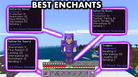 Best Enchantments For All Gear In Minecraft Bedrock Mcpexboxps4