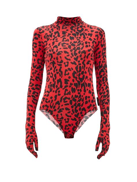Leopard Print Womens Bodysuit Leopard Print Fashion Print Bodysuit