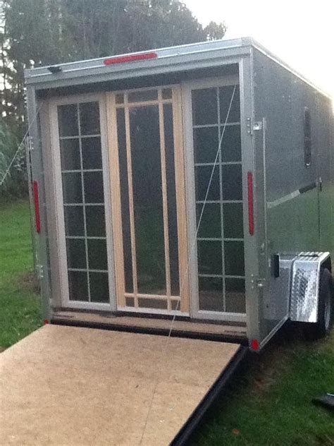 Pin By Cindy Johnson On Doors Cargo Trailer Camper Enclosed Trailer