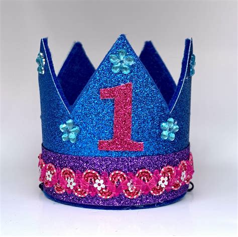 1st Birthday Crown First Birthday Crown Girl First Birthday Etsy In