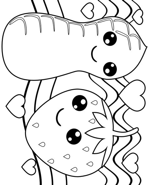 This kawaii coloring pages are fun way to teach your kids about kawaii. Kawaii Food Coloring Pages at GetColorings.com | Free ...