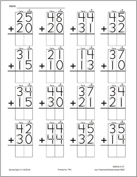42 Best Images About Double Digit Addition And Subtraction On Pinterest