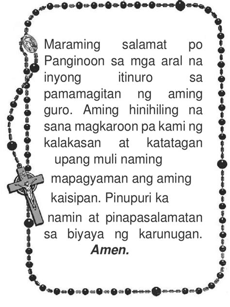 Closing Prayer For Meeting Tagalog We Are Made In The Shade